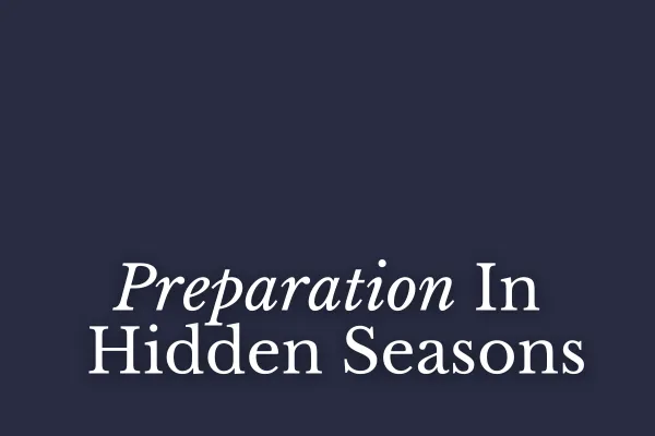 Preparation in Hidden Seasons
