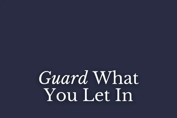 Guard What You Let In