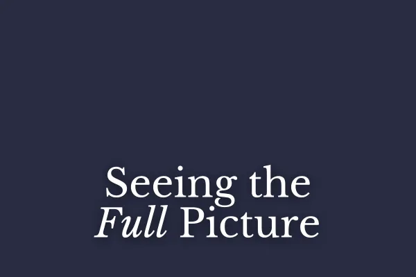 Seeing the Full Picture
