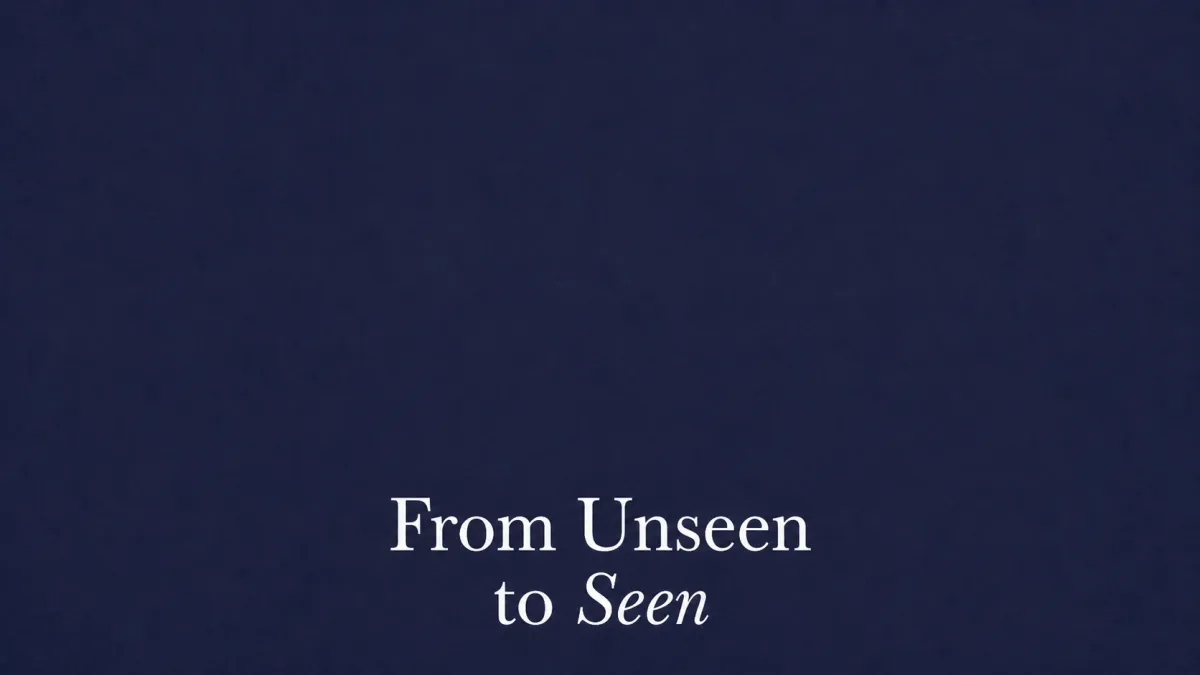 From Unseen to Seen title graphic