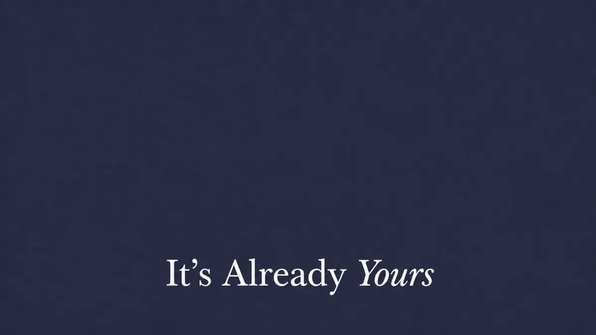 It’s Already Yours title graphic