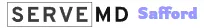 ServeMD logo featuring bold typography and a stylized medical cross