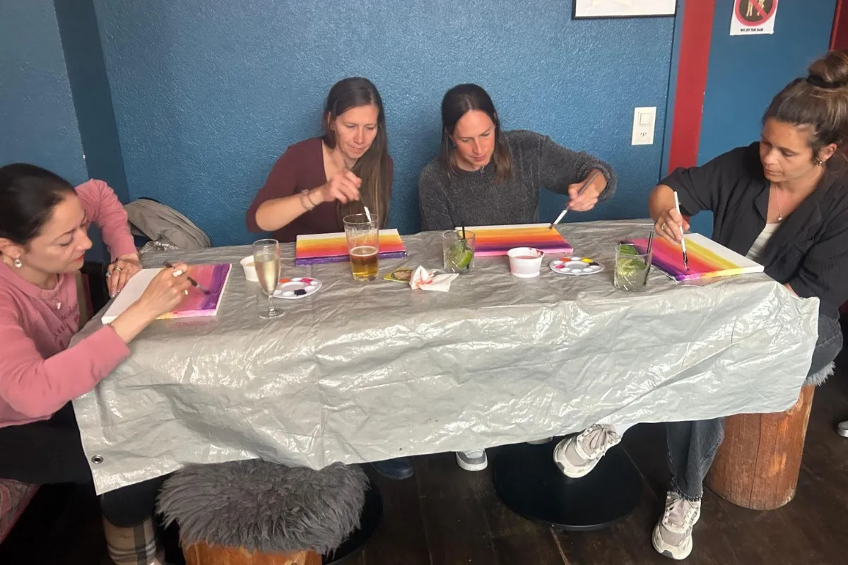 Parents, paintbrushes, and a well-deserved night off!