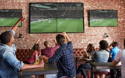 Watching sports at Owasso Family Billiards