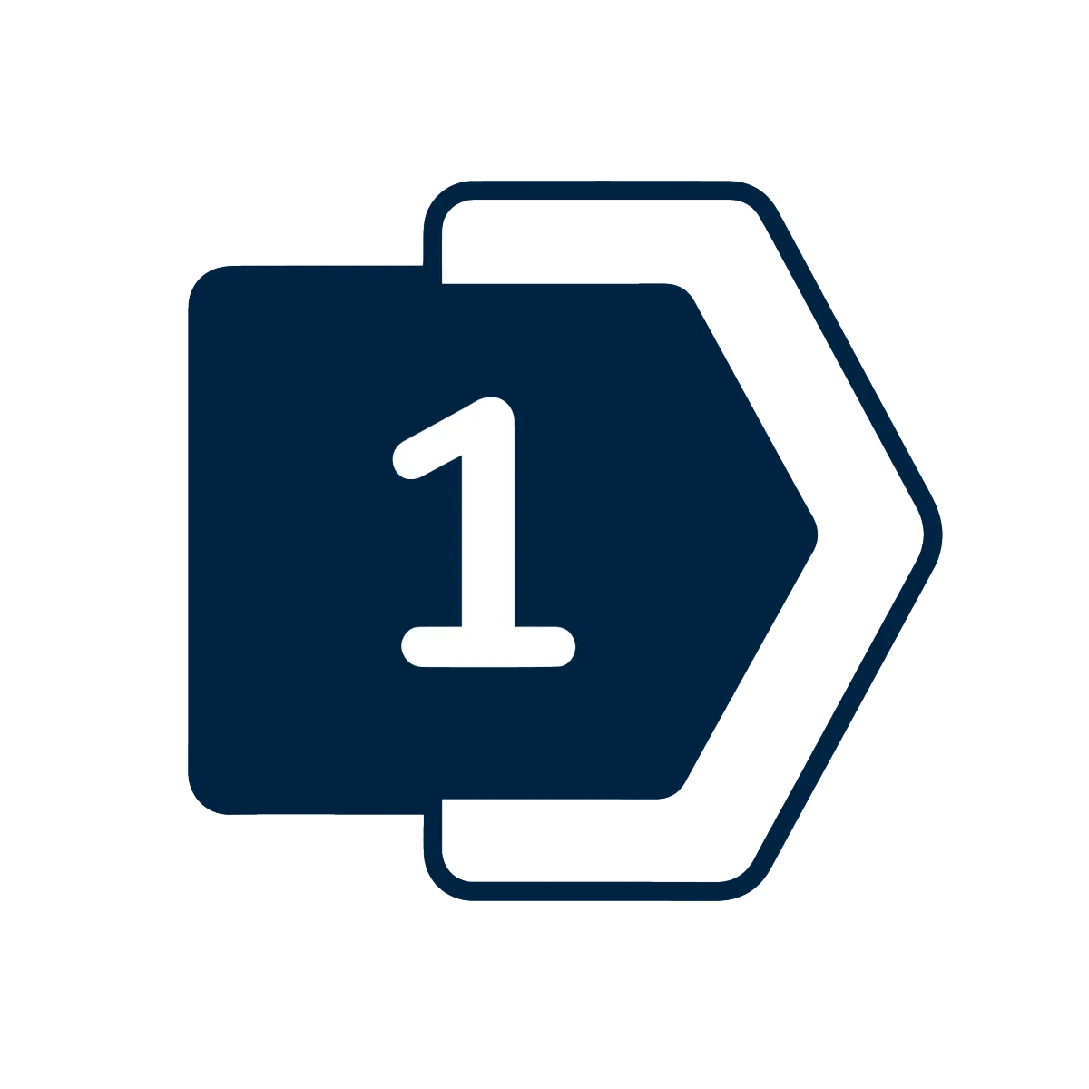 Step one icon representing the first stage in Execubook Financial’s financial and tax advisory process