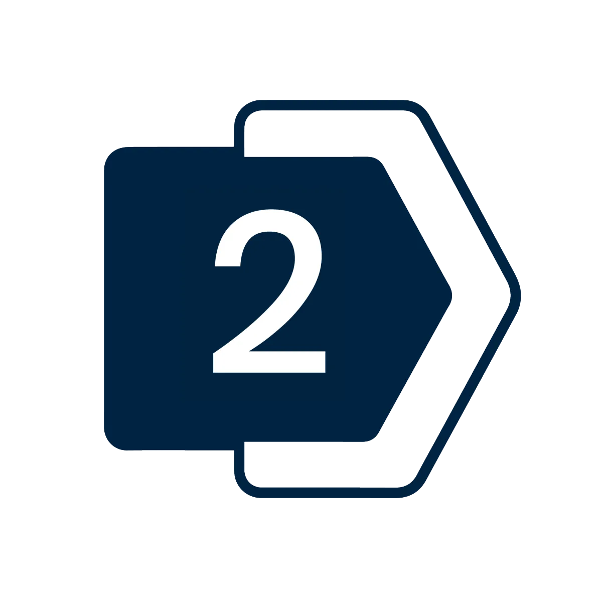 Step 2 arrow icon representing the second stage of Execubook Financial’s process