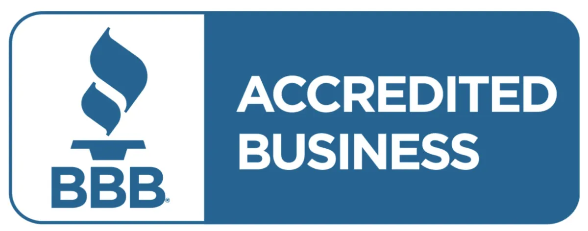 Better Business Bureau accredited business badge representing trust and credibility in financial services