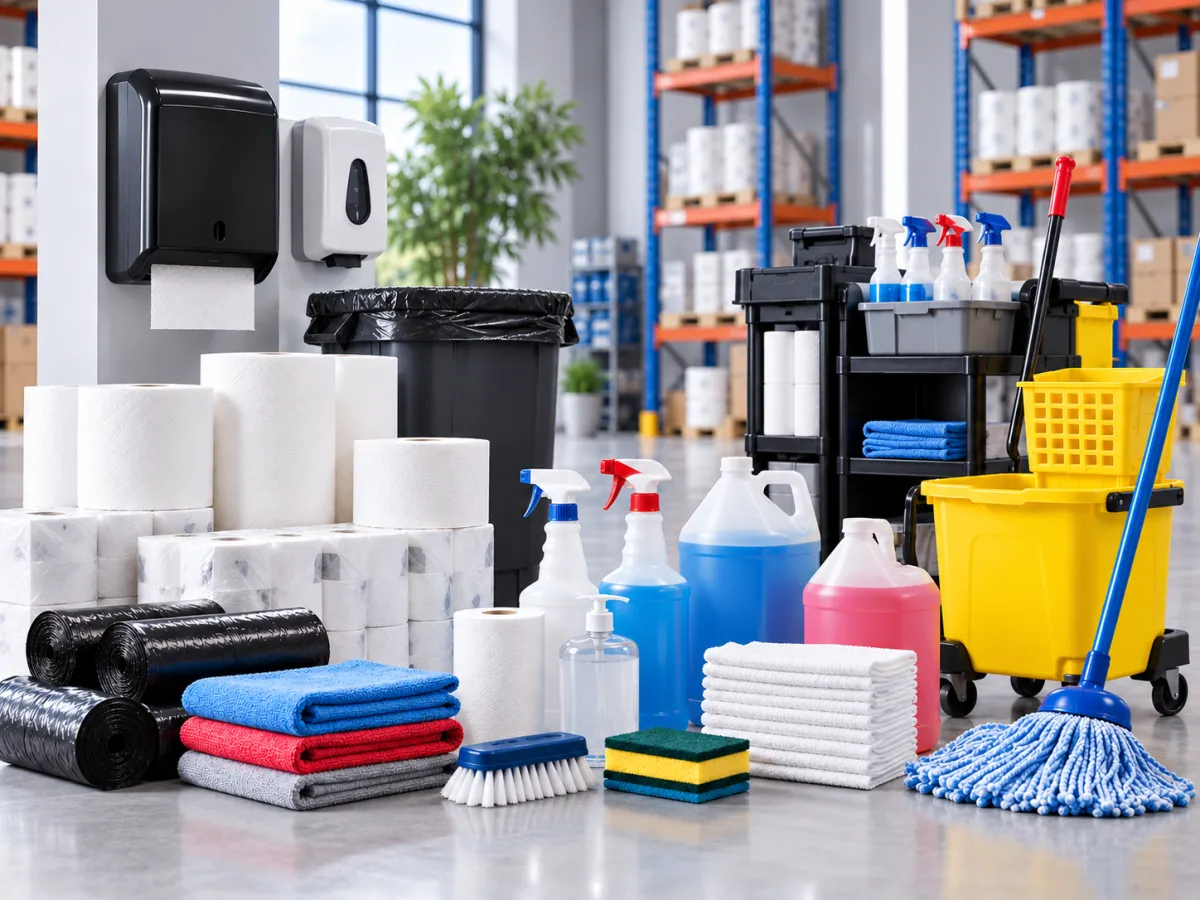 Janitorial supplies for institutional procurement