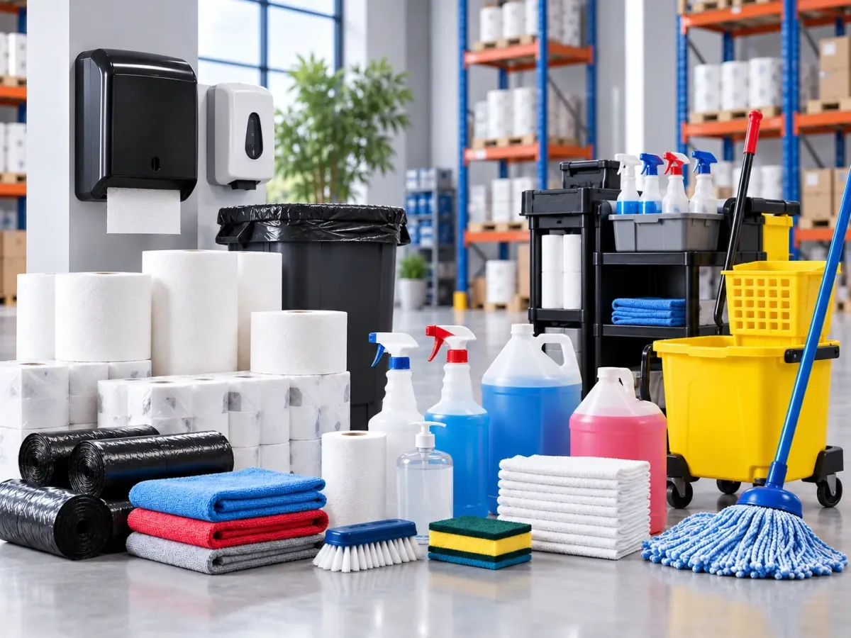 Janitorial supplies for institutional procurement