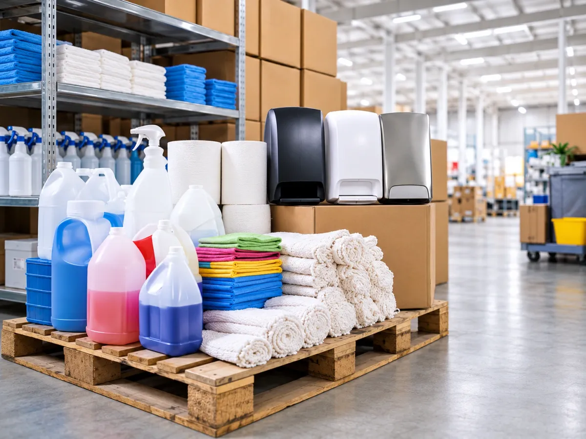 Janitorial supplies for institutional procurement and facility purchasing