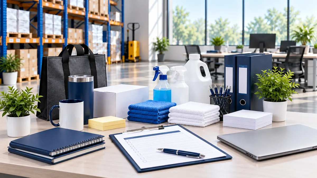 Organized office and procurement supply environment supporting institutional quote requests