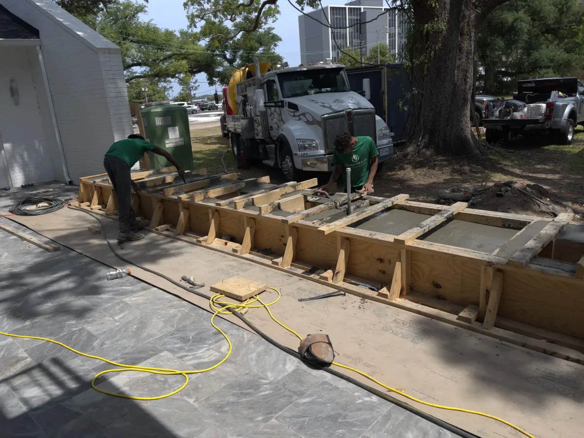 Concrete footings lake charles