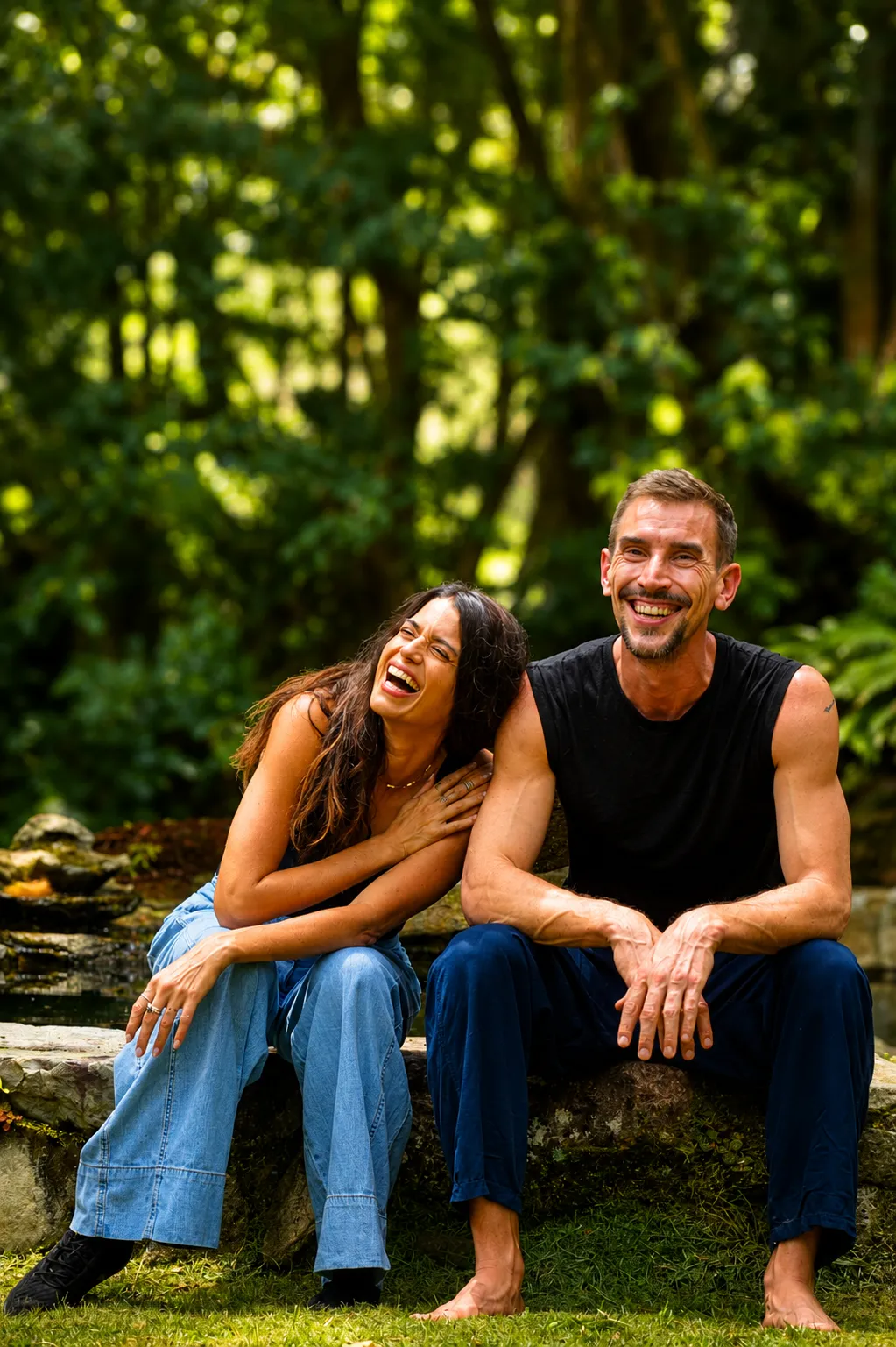 Warm candid portrait of Dani and Garnet