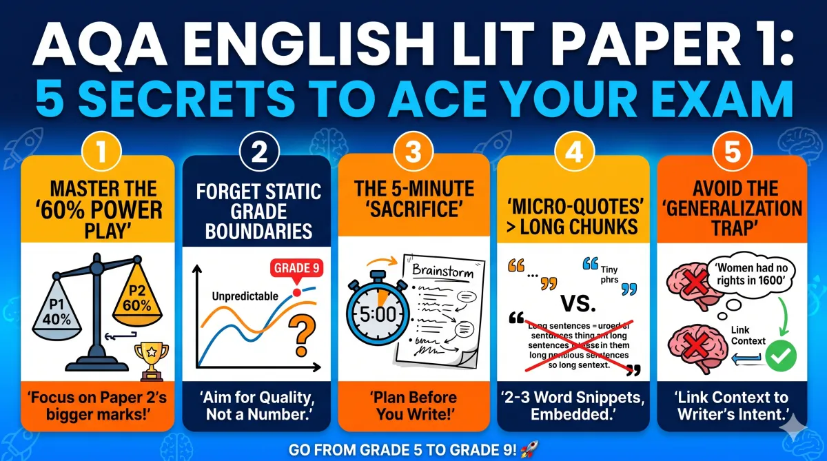 5 Secrets to Ace AQA English Literature Paper 1
