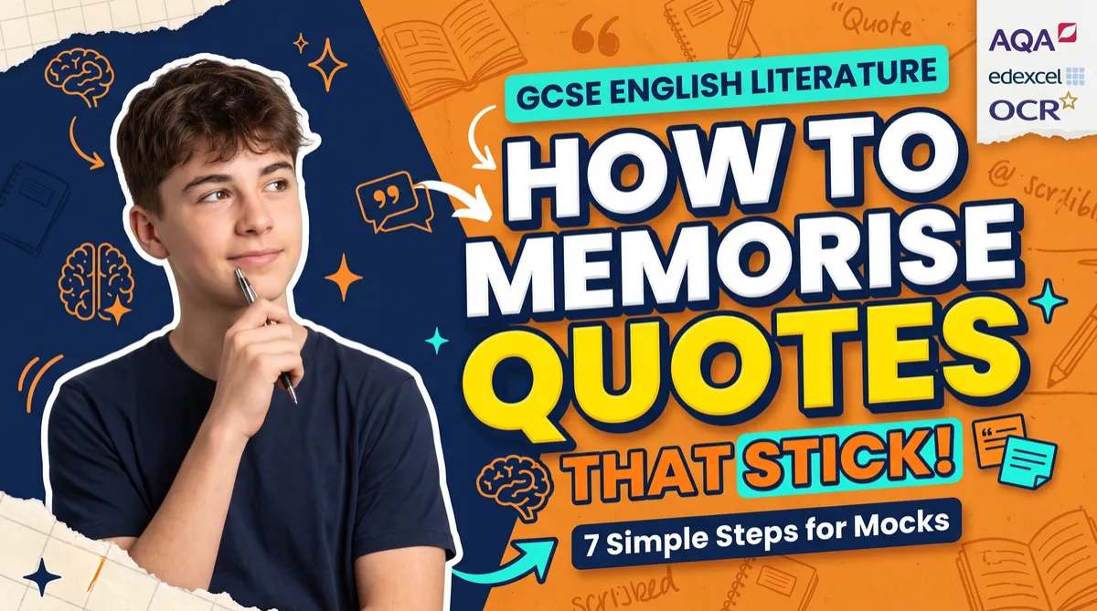 How to memorise quotes that stick for GCSE English
