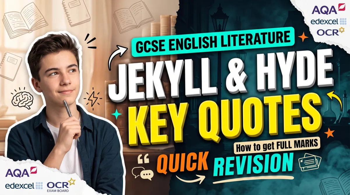 Jekyll and Hyde - Key Quotes revision for English GCSE Literature