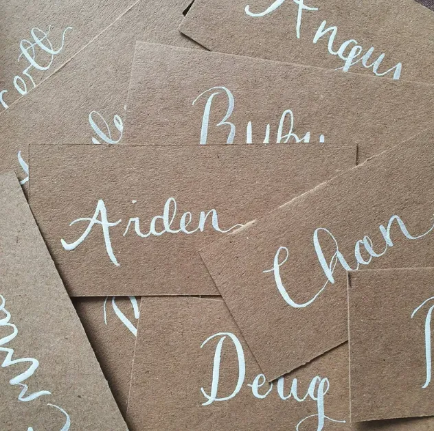 Wedding escort cards