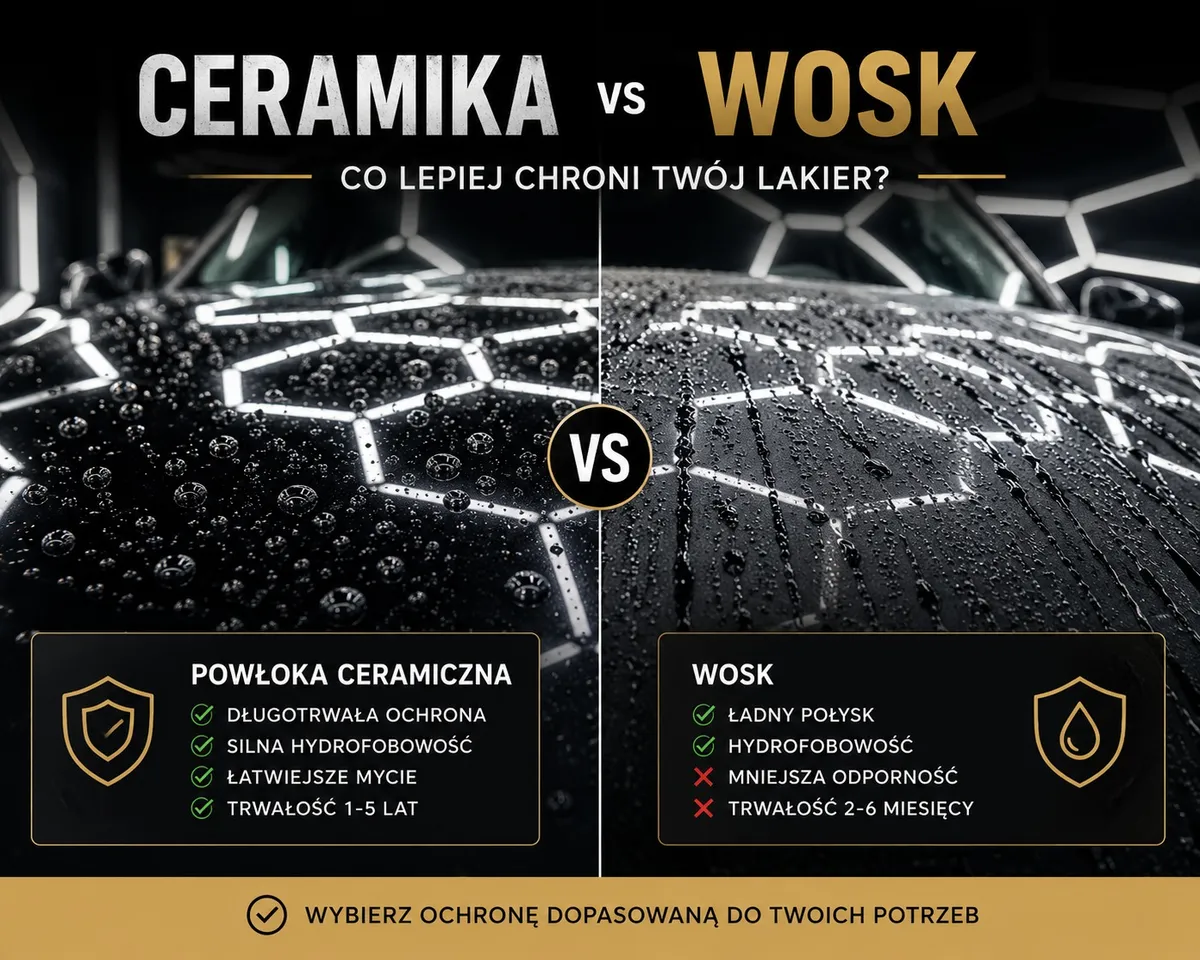 Powłoki ceramiczne vs Wosk — Co wybrać dla swojego auta?