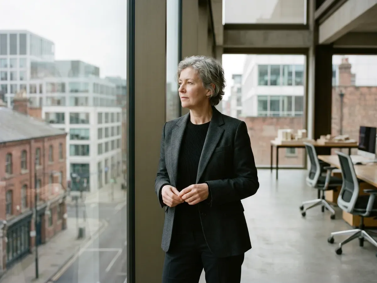 A business owner in quiet reflection in a modern office, representing the decision pressure that builds as SMEs scale beyond their existing systems.