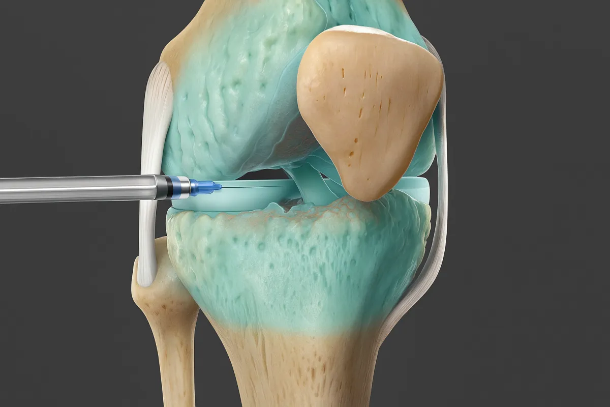 Close-up view of a green circuit board with components.