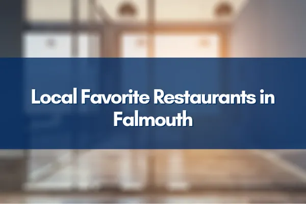 A charming Falmouth restaurant with outdoor seating overlooking Cape Cod bay, vibrant and inviting.
