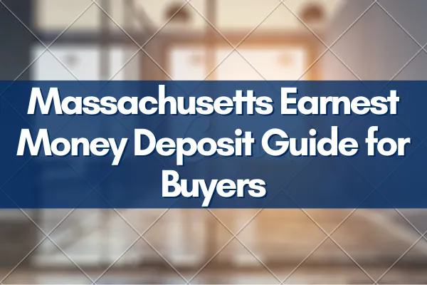 Massachusetts homebuyer with keys and earnest money deposit documents.