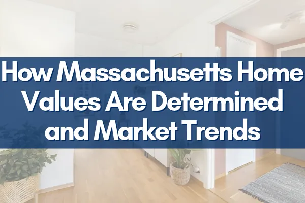 Massachusetts neighborhood street with homes, illustrating home valuation concepts for local market insights