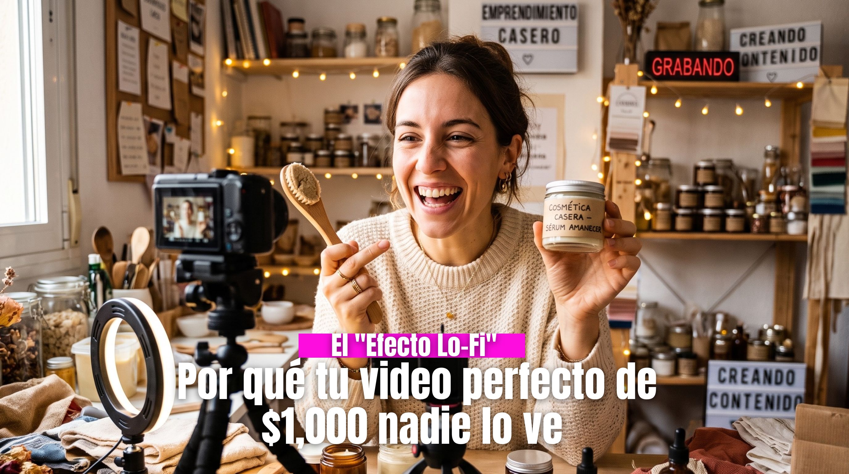 El "Efecto Lo-Fi": Por qué tu video perfecto de $1,000 nadie lo ve 