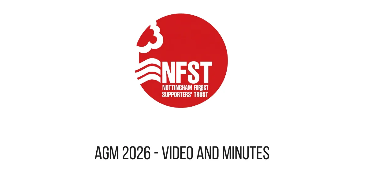 Nottingham Forest Supporters Trust AGM 2026