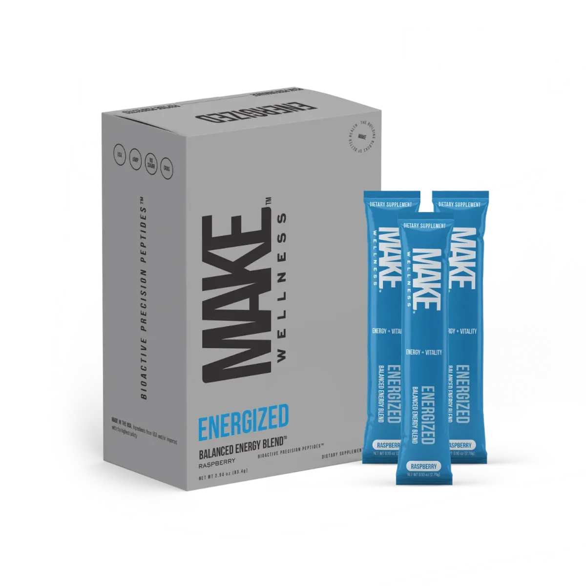MAKE Wellness ENERGIZED - bioactive peptide for increased energy