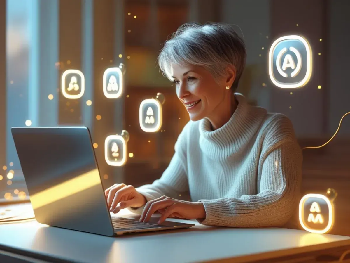 women over 60 learning ai