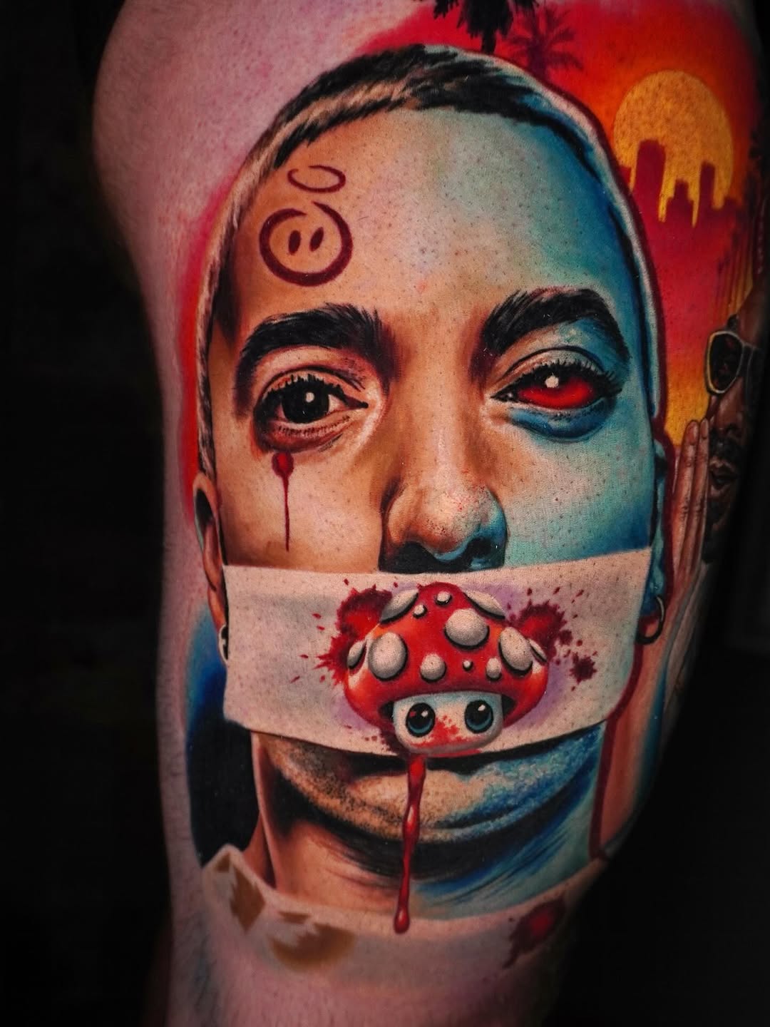 person in blue denim shorts and white nike sneakers standing on gray concrete floor