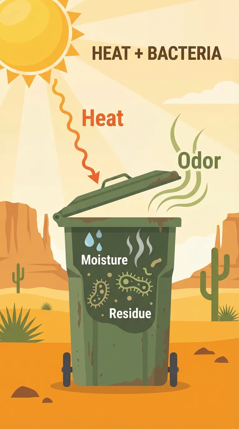 Why Arizona Trash Bins Smell So Bad | West Valley Bin Cleaning