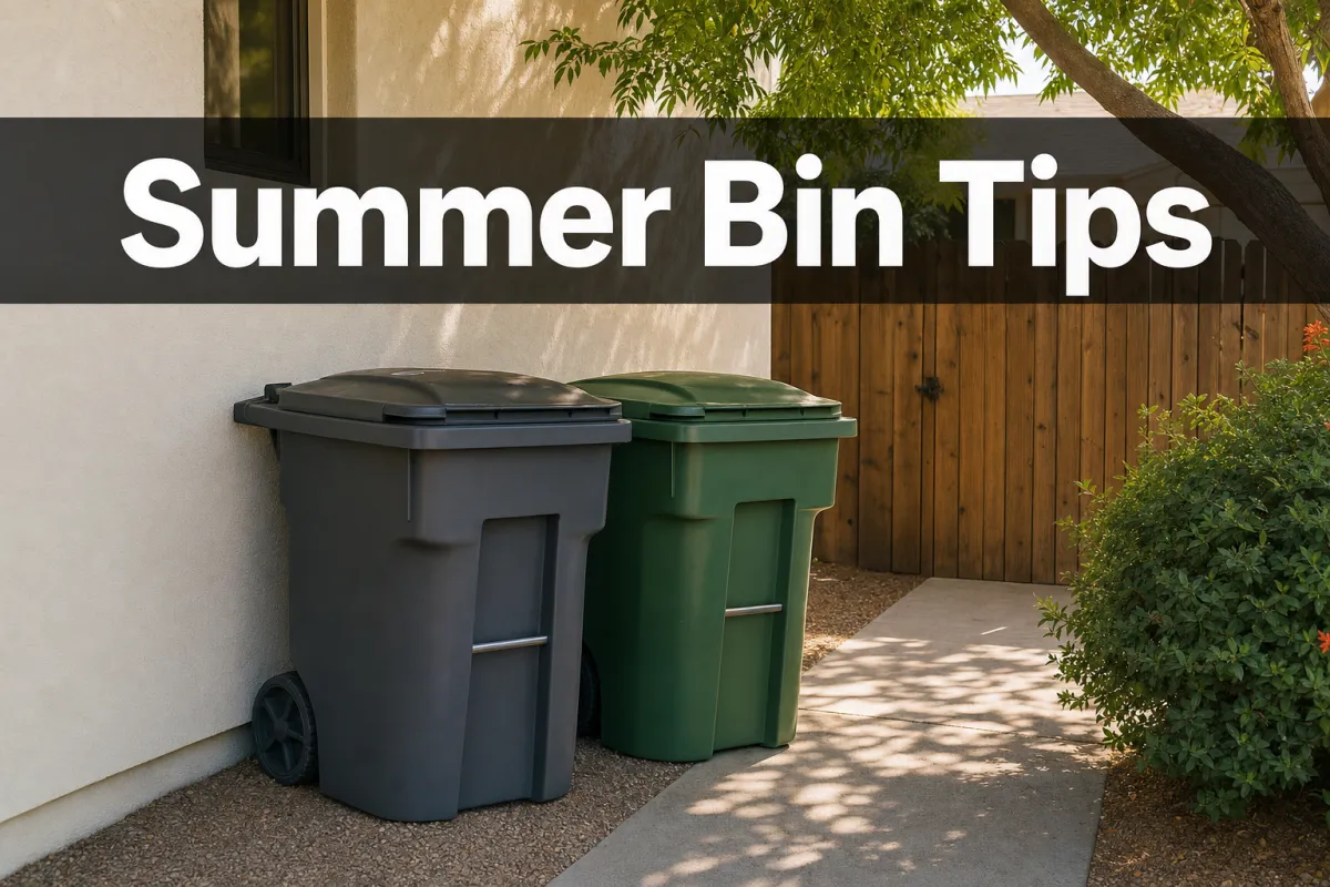 West Valley Arizona Summer Trash Bin Odor Tips | Trash Bin Cleaning