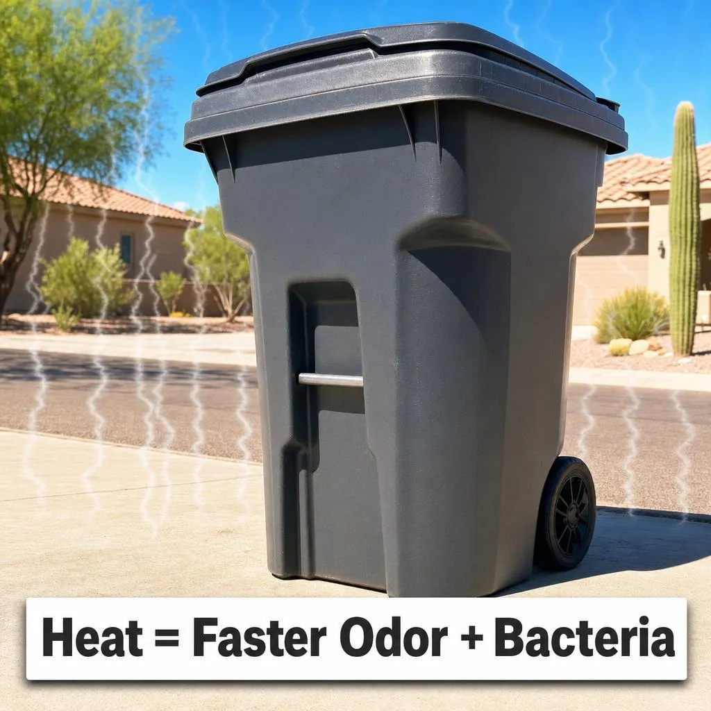 Why Trash Bins Smell Worse in Arizona | West Valley Trash Bin Cleaning