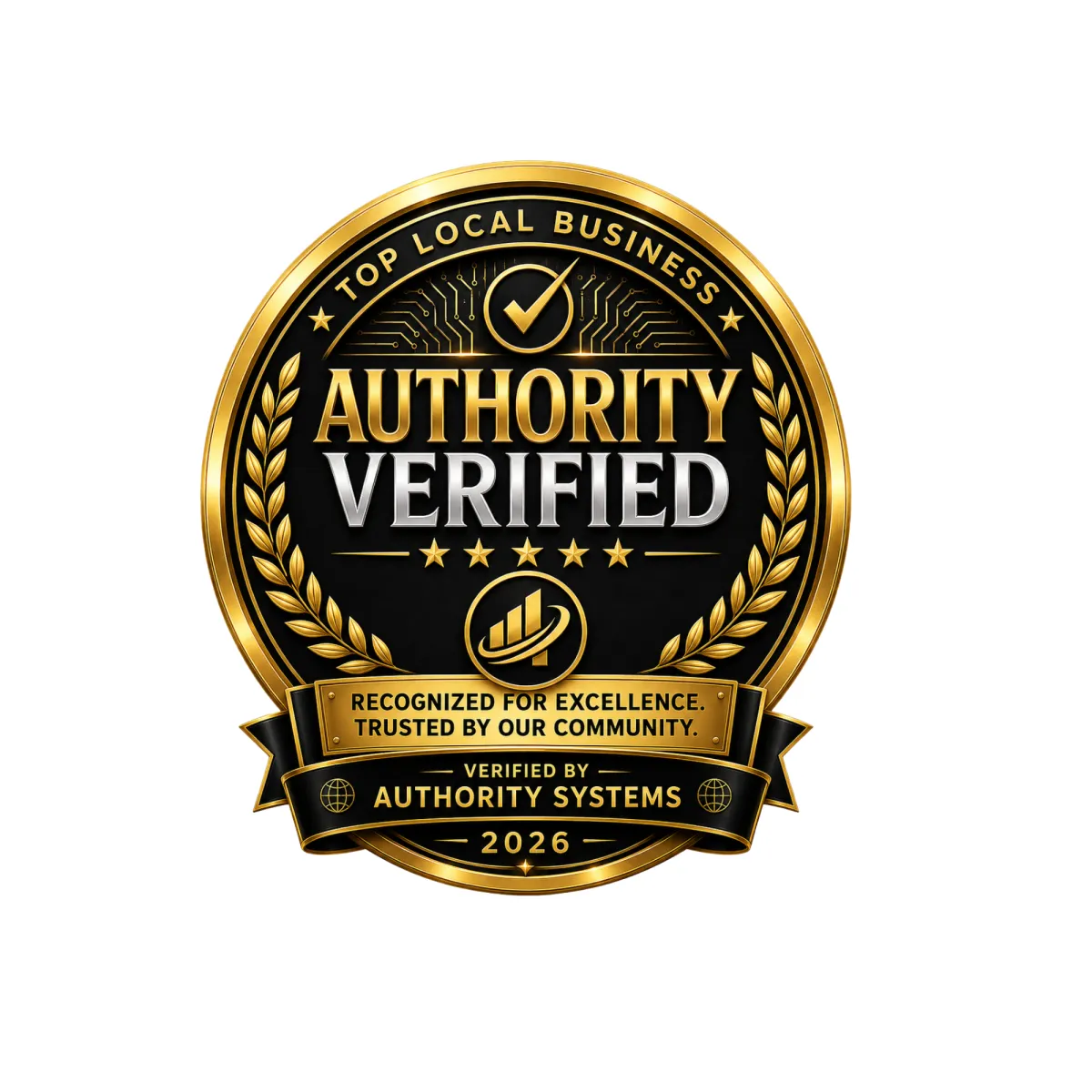 A mark of excellence reserved for businesses that have proven their reputation, reliability, and community trust.