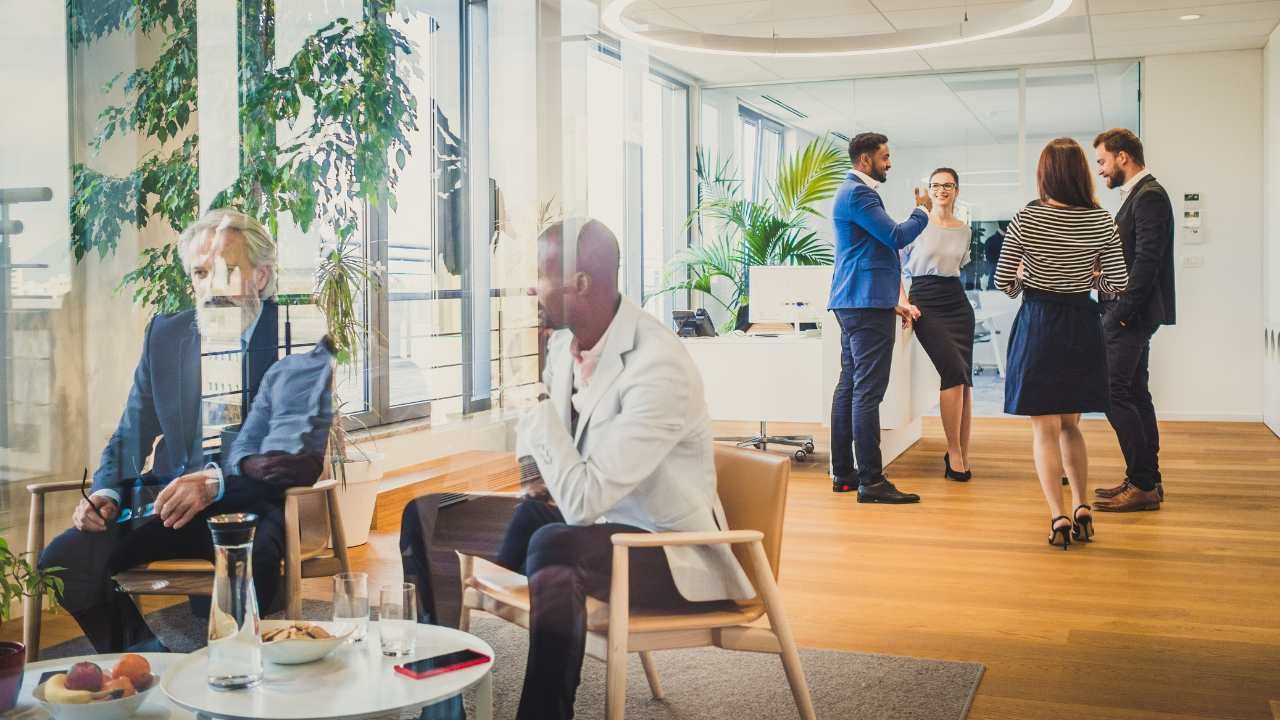 Portland office hardwood floors