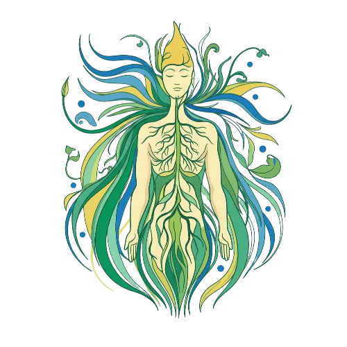 Illustration du corps et du système nerveux en régulation progressive