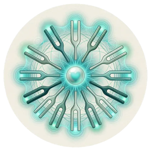 Illustration de diapasons thérapeutiques pour une séance de sonologie à Genève
