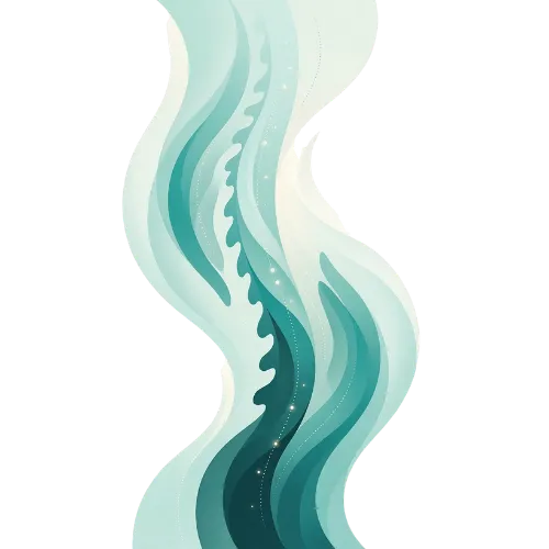 Illustration de la colonne vertébrale et du dos pour le massage Hakim à Genève