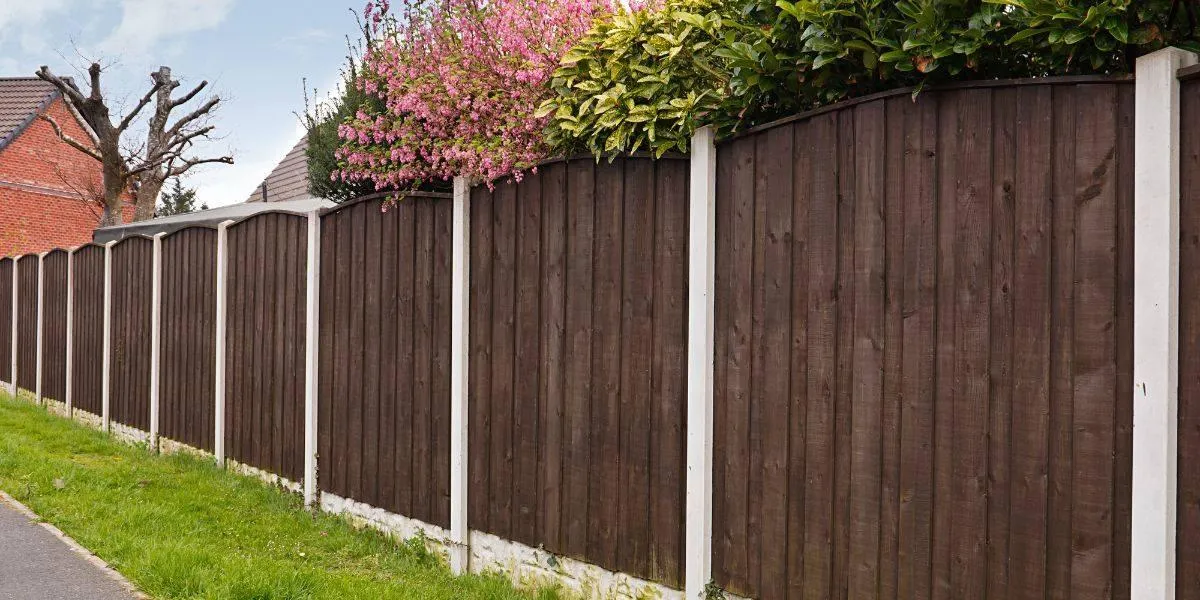 a newly installed fence