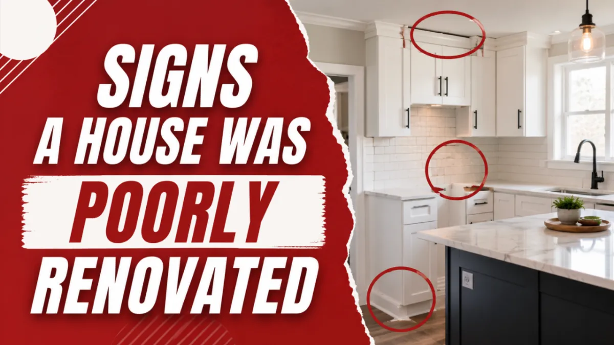 Signs a House Was Poorly Renovated