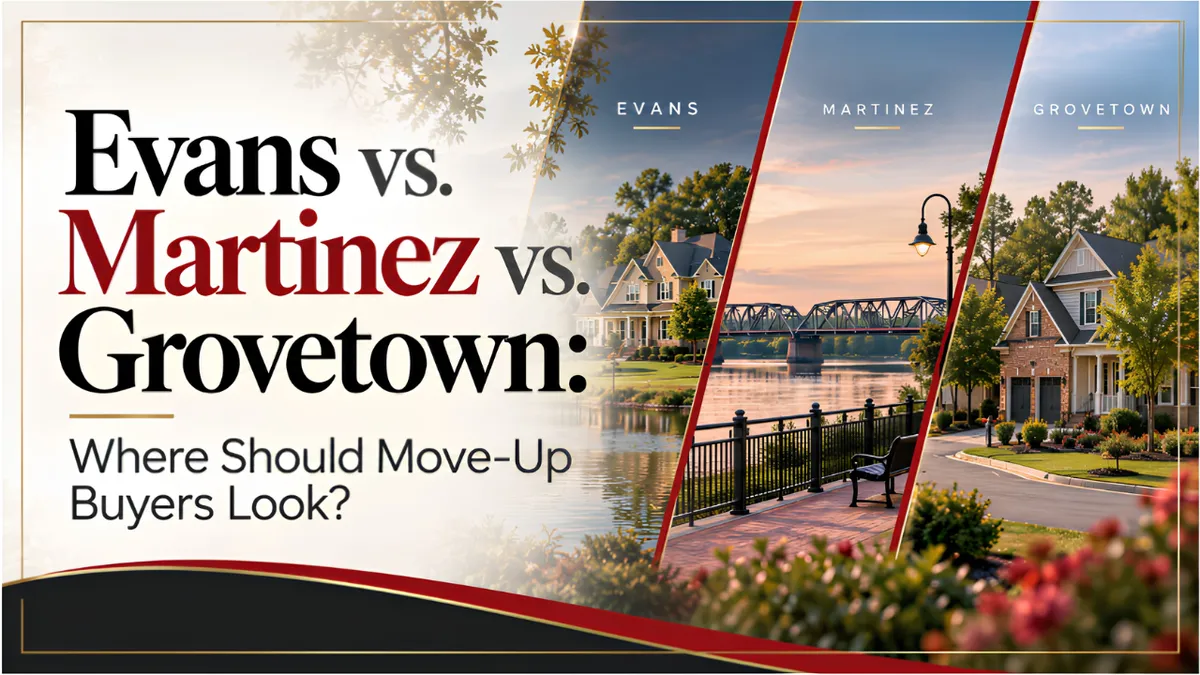 Evans vs. Martinez vs. Grovetown: Where Should Move-Up Buyers Look?