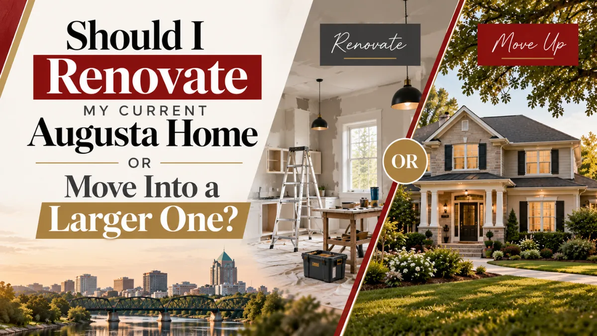 Should I Renovate My Current Augusta Home or Move Into a Larger One? 