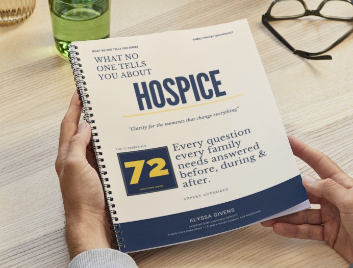 A warm, soft-focus moment of quiet clarity for a caregiver, representing the relief found in the Triage guide.