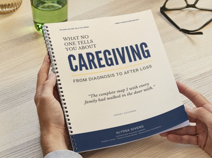 A warm, soft-focus moment of quiet clarity for a caregiver, representing the relief found in the Triage guide.
