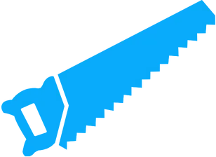 blue carpentry icon