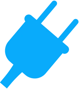 blue electrical icon 