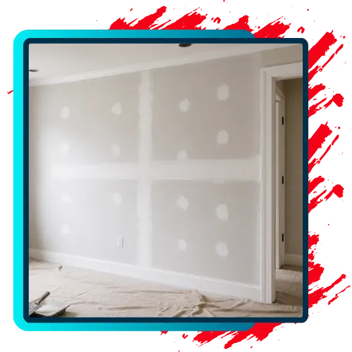 Drywall patching in Irving TX inside a home room 