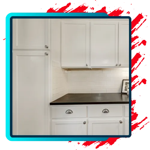 Smooth painted cabinets in Irving TX with careful prep and finish 
